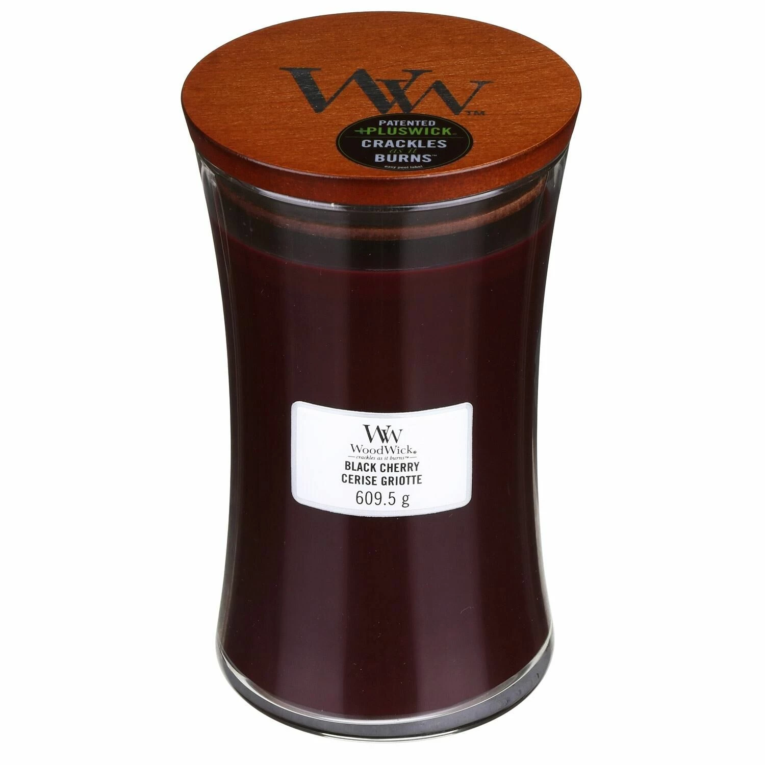 WoodWick Black Cherry Large Hourglass Candle 2 WoodWick Black Cherry Large Hourglass Candle - Image 2