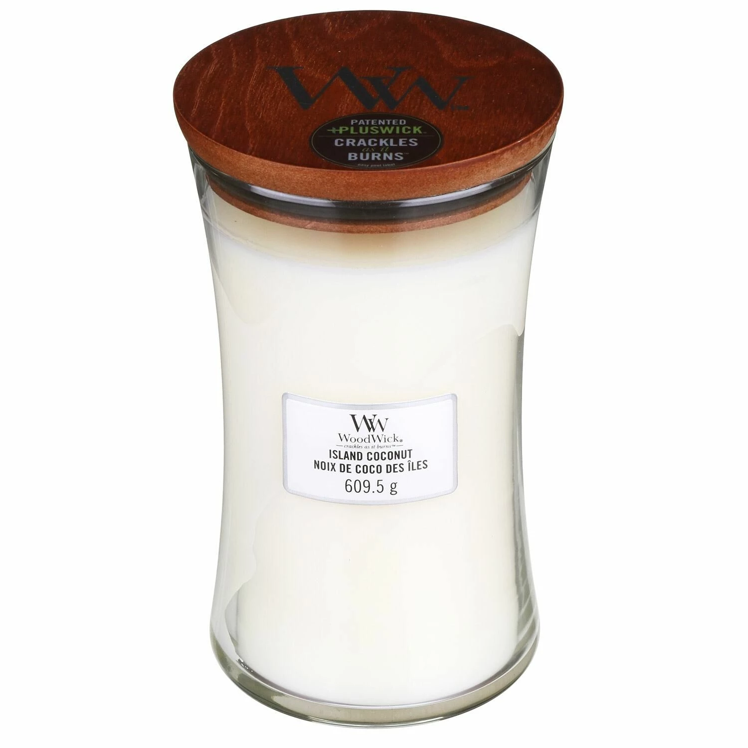 WoodWick Island Coconut Large Hourglass Candle 2 WoodWick Island Coconut Large Hourglass Candle - Image 2