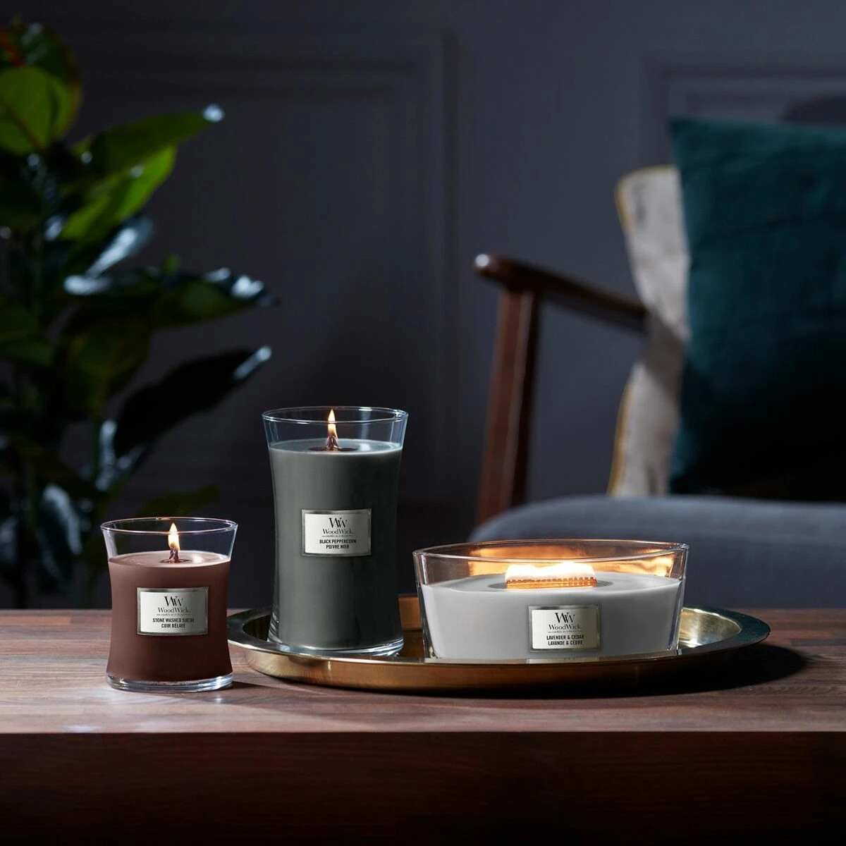 WoodWick Lavender & Cedar Hearthwick Ellipse Candle 3 WoodWick Lavender & Cedar Hearthwick Ellipse Candle - Image 3