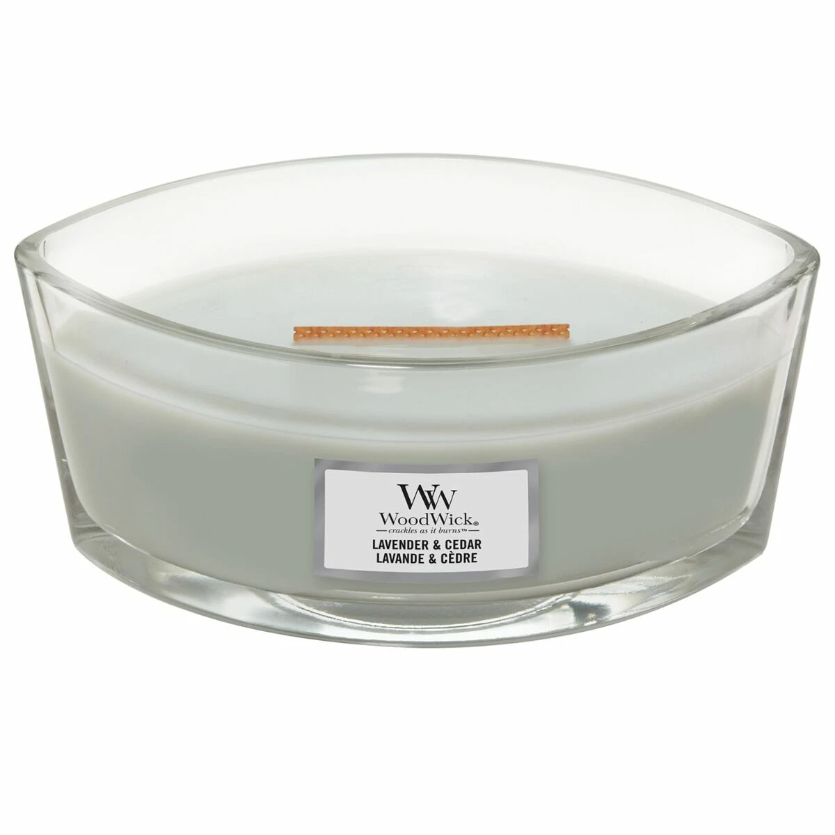 WoodWick Lavender & Cedar Hearthwick Ellipse Candle 1 WoodWick Lavender & Cedar Hearthwick Ellipse Candle