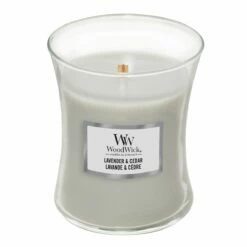 WoodWick Lavender & Cedar Medium Hourglass Candle