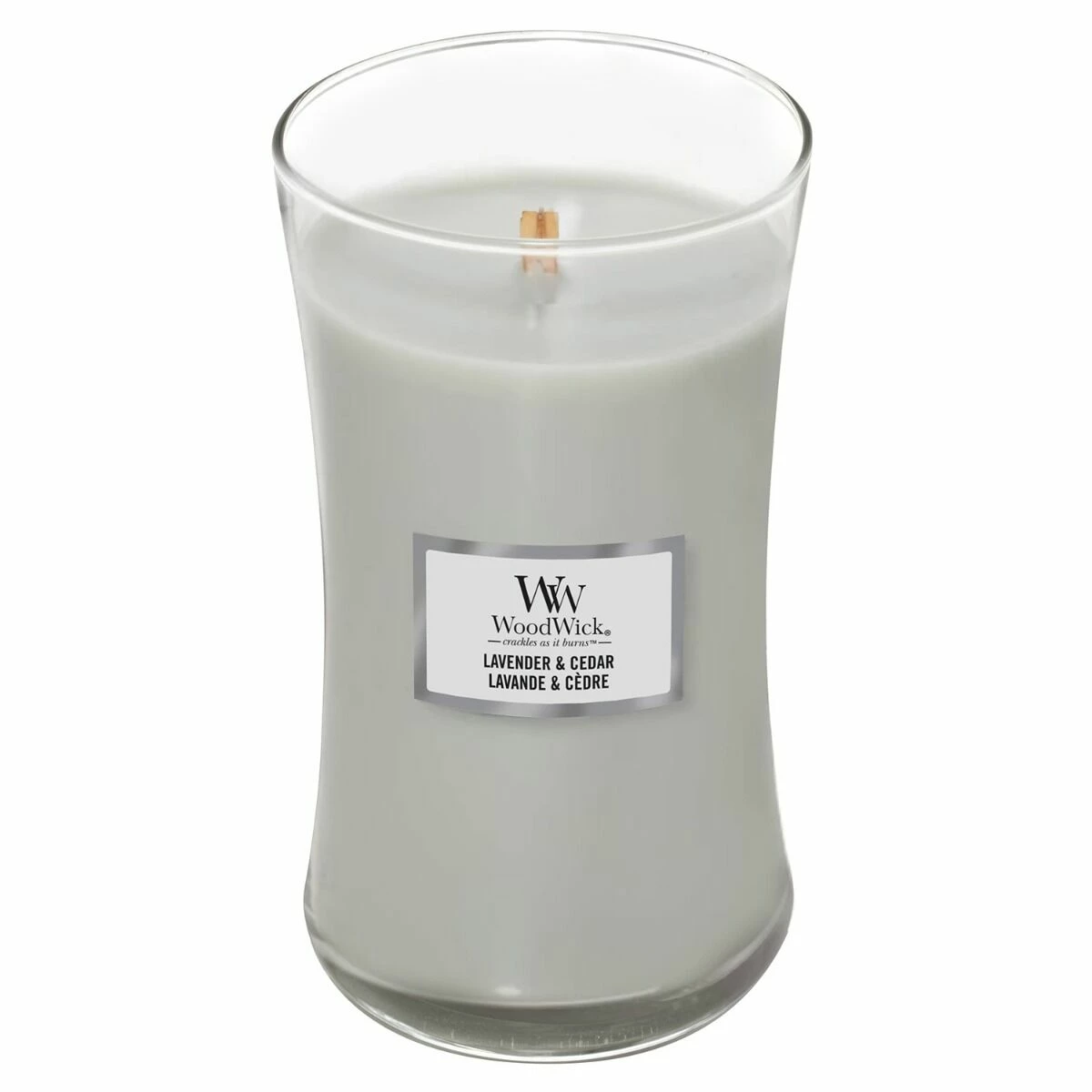 WoodWick Lavender & Cedar Large Hourglass Candle 1 WoodWick Lavender & Cedar Large Hourglass Candle
