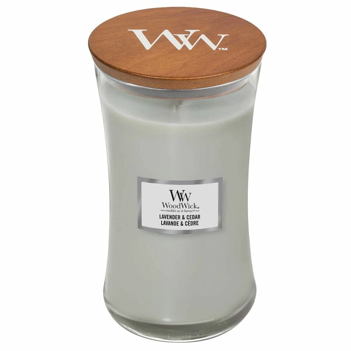 WoodWick Lavender & Cedar Large Hourglass Candle 2 WoodWick Lavender & Cedar Large Hourglass Candle - Image 2