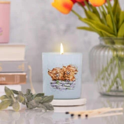 Wrendale ‘Blown Away’ Highland Cow Meadow Candle 10 Wrendale ‘Blown Away’ Highland Cow Meadow Candle -gifts shop wr2003 wrendale blown away highland cow meadow candle lifestyle 02