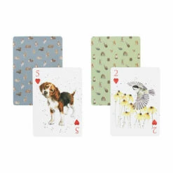 Wrendale Illustrated Playing Cards Set 12 Wrendale Illustrated Playing Cards Set -gifts shop wrendale designs plc002 illustrated playing card duo set 5