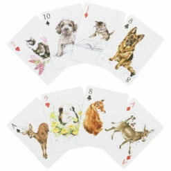 Wrendale Illustrated Playing Cards Set 13 Wrendale Illustrated Playing Cards Set -gifts shop wrendale designs plc002 illustrated playing card duo set 6