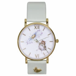 Wrendale ‘Oops A Daisy’ Mouse Leather Watch