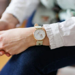 Wrendale ‘Oops A Daisy’ Mouse Leather Watch -gifts shop wrendale designs wt010 oops a daisy mouse leather watch lifestyle