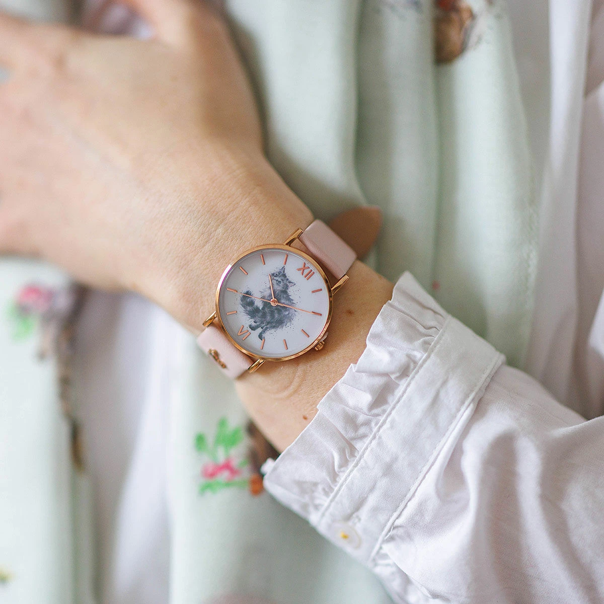 Wrendale ‘Glamour Puss’ Cat Leather Watch 2 Wrendale ‘Glamour Puss’ Cat Leather Watch - Image 2