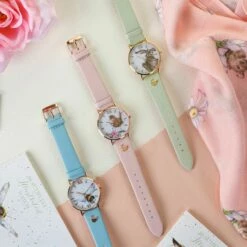 Wrendale ‘Hare-brained’ Hare Leather Watch -gifts shop wrendale watch lifestyle