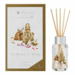 Wrendale ‘Eat, Drink & Be Merry’ 40ml Christmas Reed Diffuser