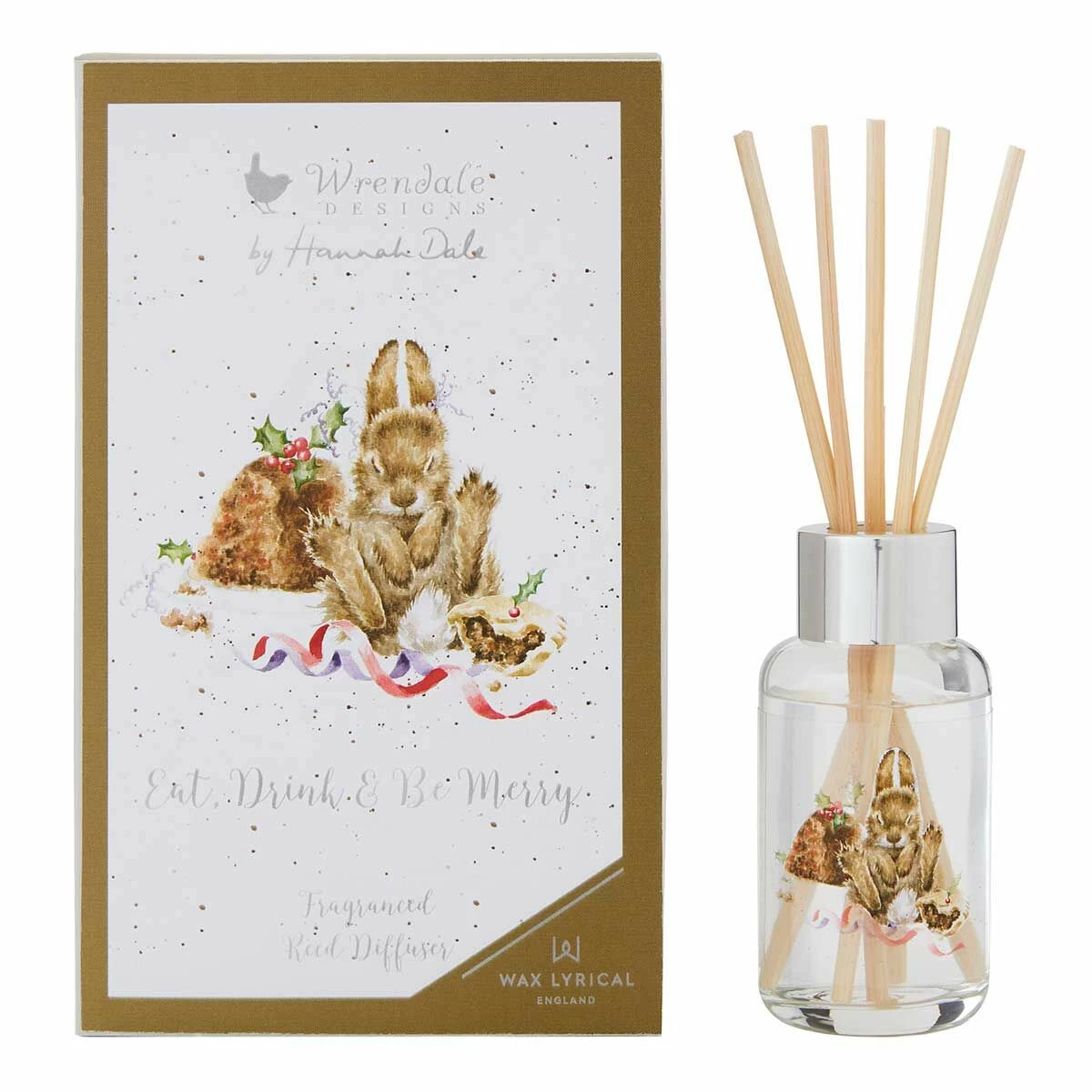 Wrendale ‘Eat, Drink & Be Merry’ 40ml Christmas Reed Diffuser 1 Wrendale ‘Eat, Drink & Be Merry’ 40ml Christmas Reed Diffuser