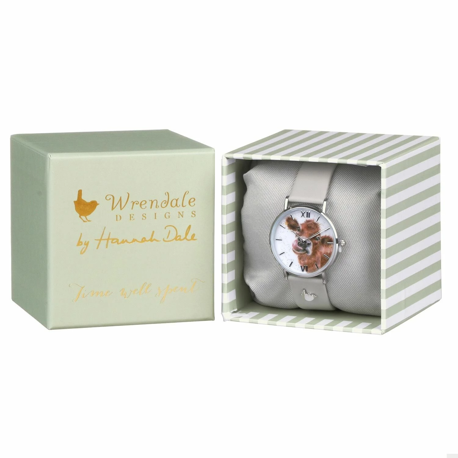 Wrendale ‘Moooo’ Cow Leather Watch 2 Wrendale ‘Moooo’ Cow Leather Watch - Image 2