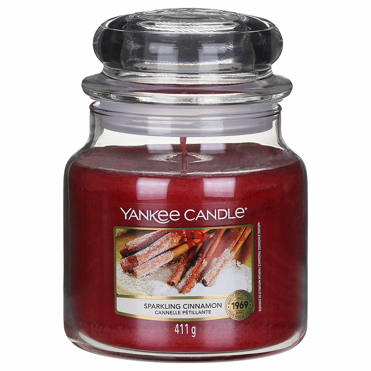 Yankee Candle Sparkling Cinnamon Medium Jar Candle 1 Yankee Candle Sparkling Cinnamon Medium Jar Candle