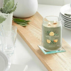 Yankee Candle Sage & Citrus Signature Large Jar Candle -gifts shop yankee candle 1629961e sage citrus signature large jar candle lifestyle 1