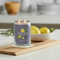 Yankee Candle Black Tea & Lemon Signature Large Jar Candle -gifts shop yankee candle 1629978e black tea lemon signature large jar candle lifestyle 1