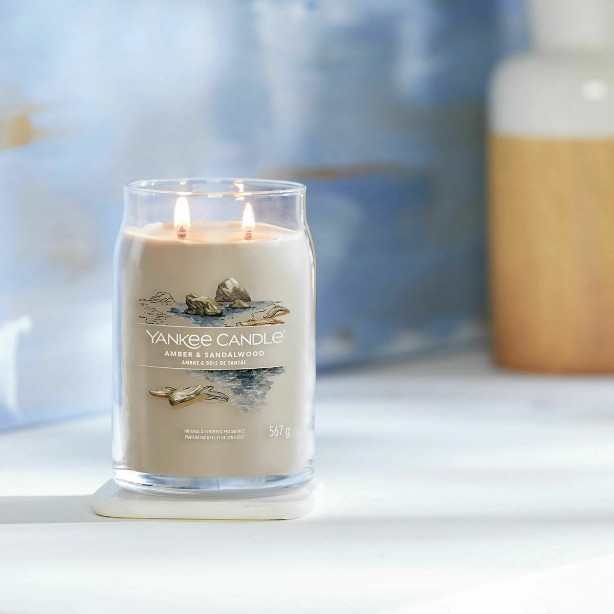 Yankee Candle Amber & Sandalwood Signature Large Jar Candle 4 Yankee Candle Amber & Sandalwood Signature Large Jar Candle - Image 4