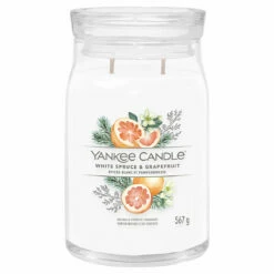 Yankee Candle White Spruce & Grapefruit Signature Large Jar Candle