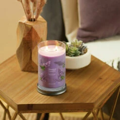 Yankee Candle Lilac Blossoms Signature Large Tumbler Candle -gifts shop yankee candle 1630031e lilac blossoms signature large tumbler candle lifestyle 1