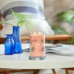 Yankee Candle Tropical Breeze Signature Large Tumbler Candle -gifts shop yankee candle 1630053e tropical breeze signature large tumbler candle lifestyle 1