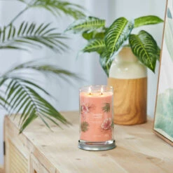 Yankee Candle Tropical Breeze Signature Large Tumbler Candle -gifts shop yankee candle 1630053e tropical breeze signature large tumbler candle lifestyle 2