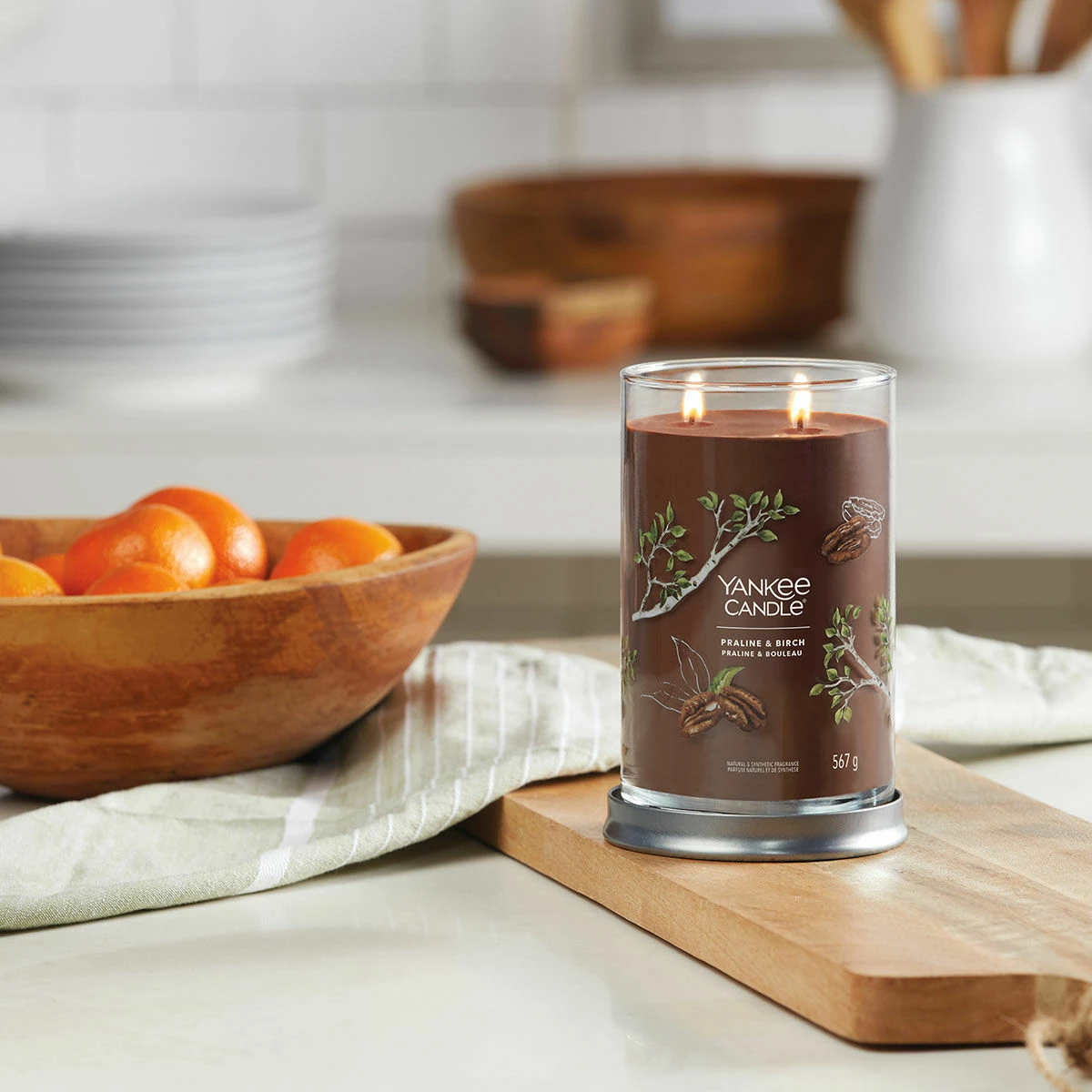 Yankee Candle Praline & Birch Signature Large Tumbler Candle 3 Yankee Candle Praline & Birch Signature Large Tumbler Candle - Image 3