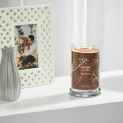 Yankee Candle Praline & Birch Signature Large Tumbler Candle 7 Yankee Candle Praline & Birch Signature Large Tumbler Candle -gifts shop yankee candle 1630055e praline birch signature large tumbler candle lifestyle 2