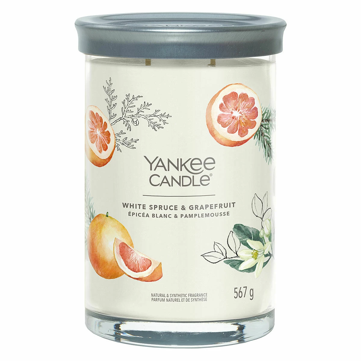 Yankee Candle White Spruce & Grapefruit Signature Large Tumbler Candle 1 Yankee Candle White Spruce & Grapefruit Signature Large Tumbler Candle