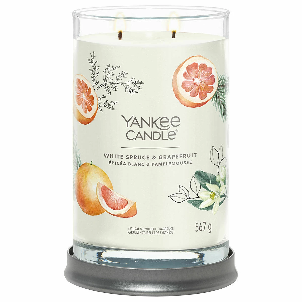 Yankee Candle White Spruce & Grapefruit Signature Large Tumbler Candle 2 Yankee Candle White Spruce & Grapefruit Signature Large Tumbler Candle - Image 2
