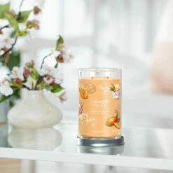 Yankee Candle Mango Ice Cream Signature Large Tumbler Candle -gifts shop yankee candle 1632321e mango ice cream signature large tumbler candle lifestyle 1