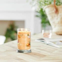 Yankee Candle Mango Ice Cream Signature Large Tumbler Candle -gifts shop yankee candle 1632321e mango ice cream signature large tumbler candle lifestyle 3