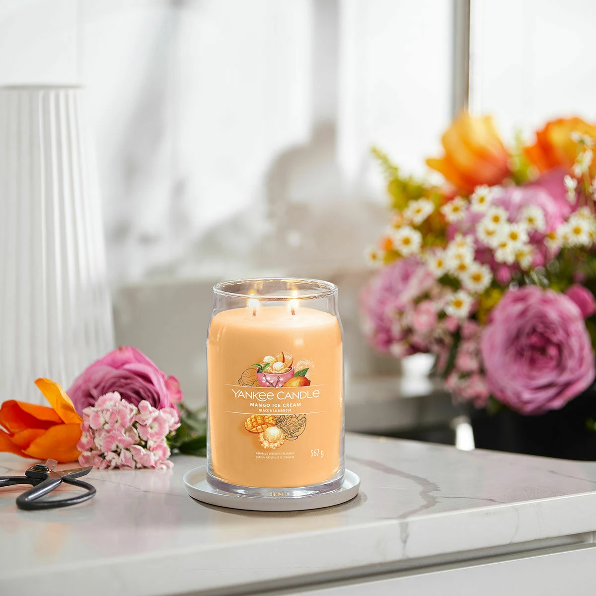 Yankee Candle Mango Ice Cream Signature Large Jar Candle 4 Yankee Candle Mango Ice Cream Signature Large Jar Candle - Image 4