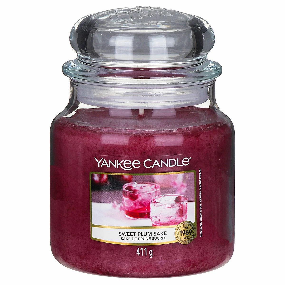 Yankee Candle Sweet Plum Sake Medium Jar Candle 1 Yankee Candle Sweet Plum Sake Medium Jar Candle