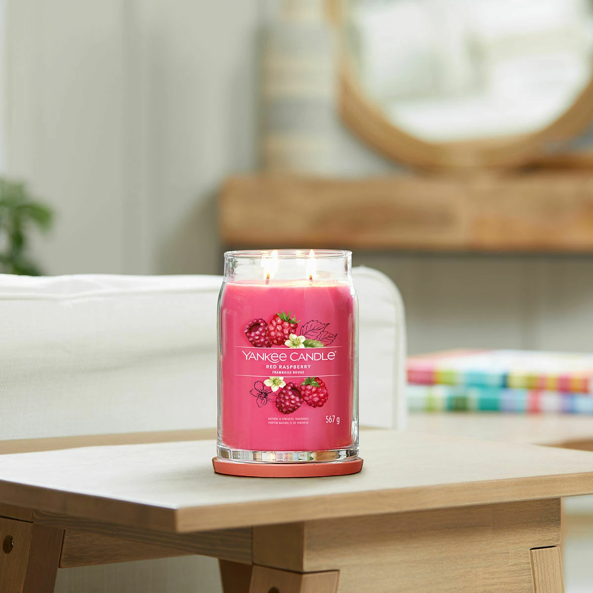 Yankee Candle Red Raspberry Signature Large Jar Candle 3 Yankee Candle Red Raspberry Signature Large Jar Candle - Image 3