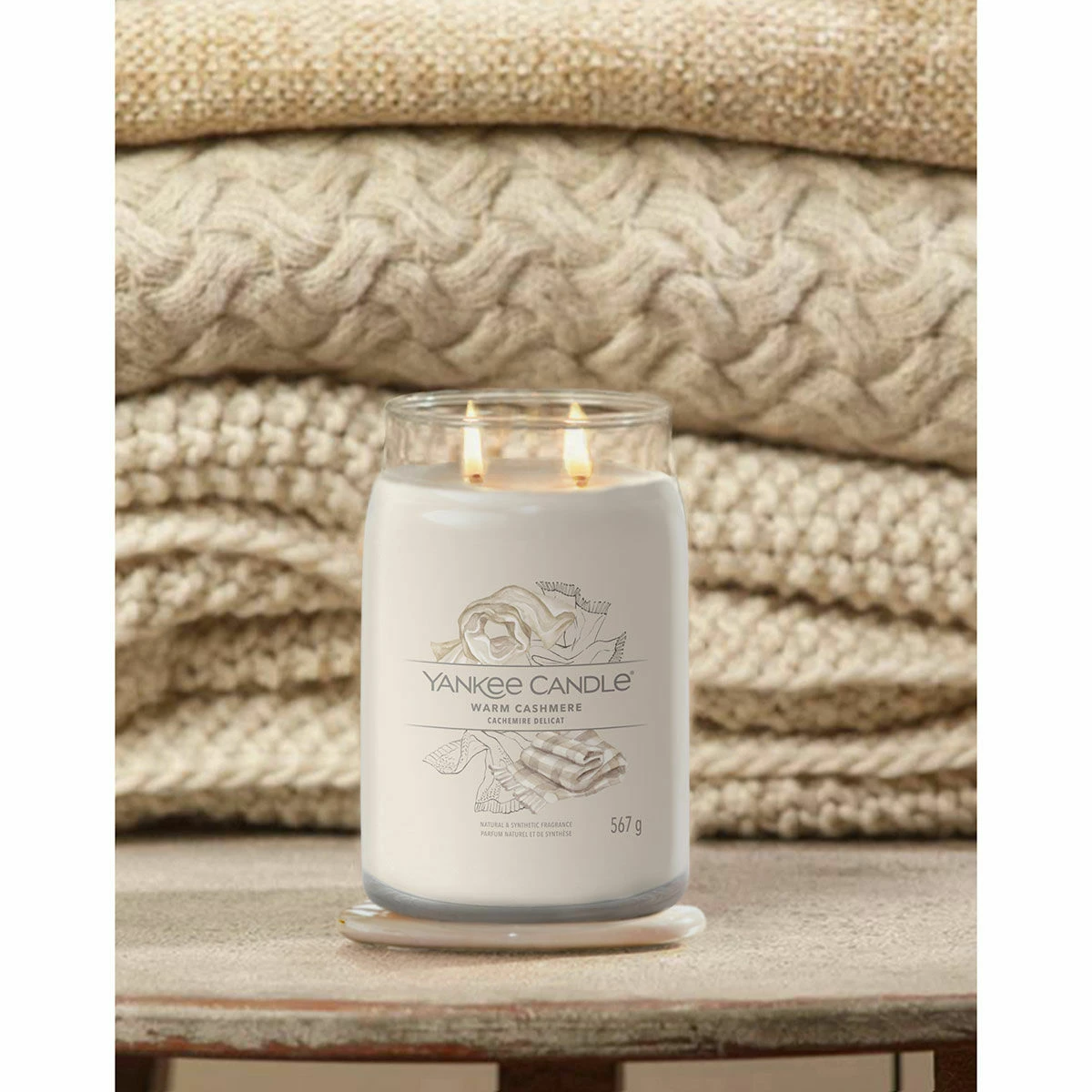 Yankee Candle Warm Cashmere Signature Large Jar Candle 3 Yankee Candle Warm Cashmere Signature Large Jar Candle - Image 3