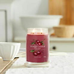 Yankee Candle Black Cherry Signature Large Jar Candle -gifts shop yankee candle 1701380e black cherry signature large jar candle lifestyle 1