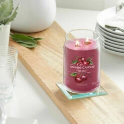 Yankee Candle Black Cherry Signature Large Jar Candle -gifts shop yankee candle 1701380e black cherry signature large jar candle lifestyle 2