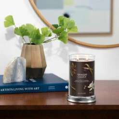 Yankee Candle Vanilla Bean Espresso Signature Large Tumbler Candle -gifts shop yankee candle 1724491e vanilla bean espresso signature large tumbler candle lifestyle 1