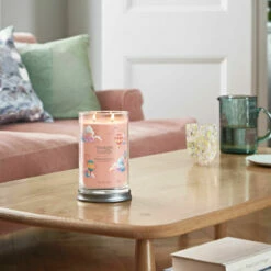 Yankee Candle Watercolour Skies Signature Large Tumbler Candle -gifts shop yankee candle 1734811e watercolour skies signature large tumbler candle lifestyle 3