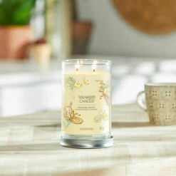 Yankee Candle Banoffee Waffle Signature Large Tumbler Candle -gifts shop yankee candle 1734823e banoffee waffle signature large tumbler candle lifestyle 1