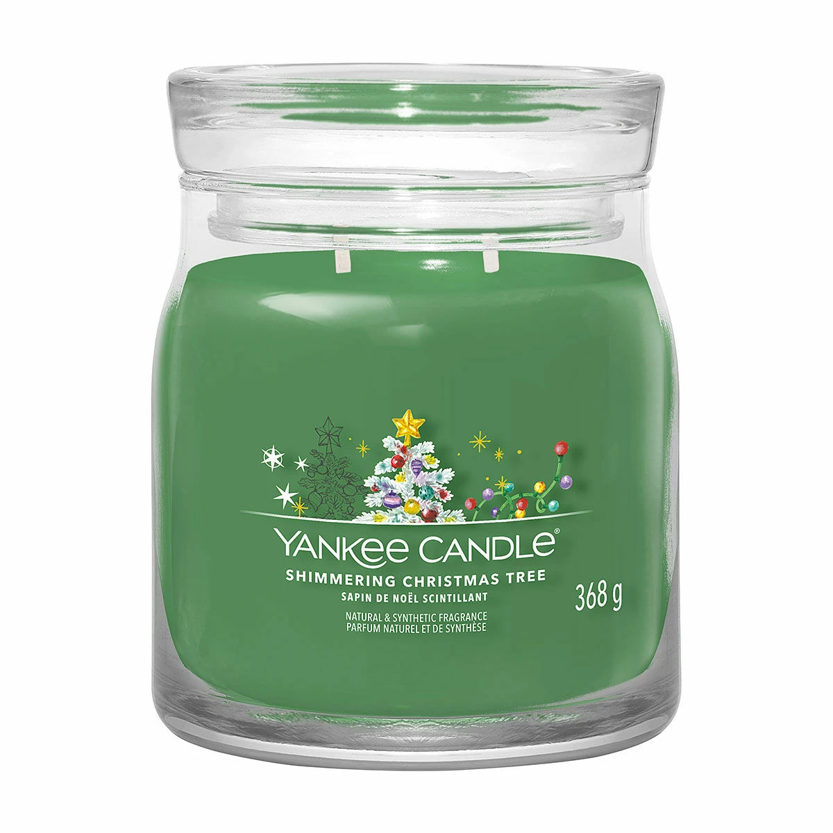 Yankee Candle Shimmering Christmas Tree Signature Medium Jar Candle 1 Yankee Candle Shimmering Christmas Tree Signature Medium Jar Candle