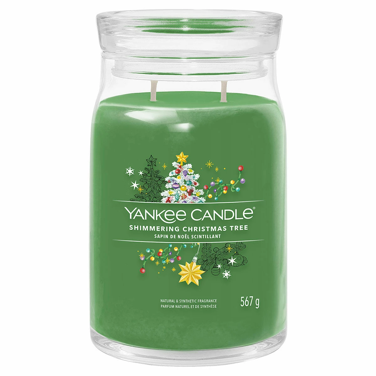 Yankee Candle Shimmering Christmas Tree Signature Large Jar Candle 1 Yankee Candle Shimmering Christmas Tree Signature Large Jar Candle