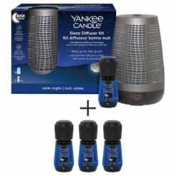 Yankee Candle Calm Night Bronze Sleep Diffuser Starter Kit With 3 Refills