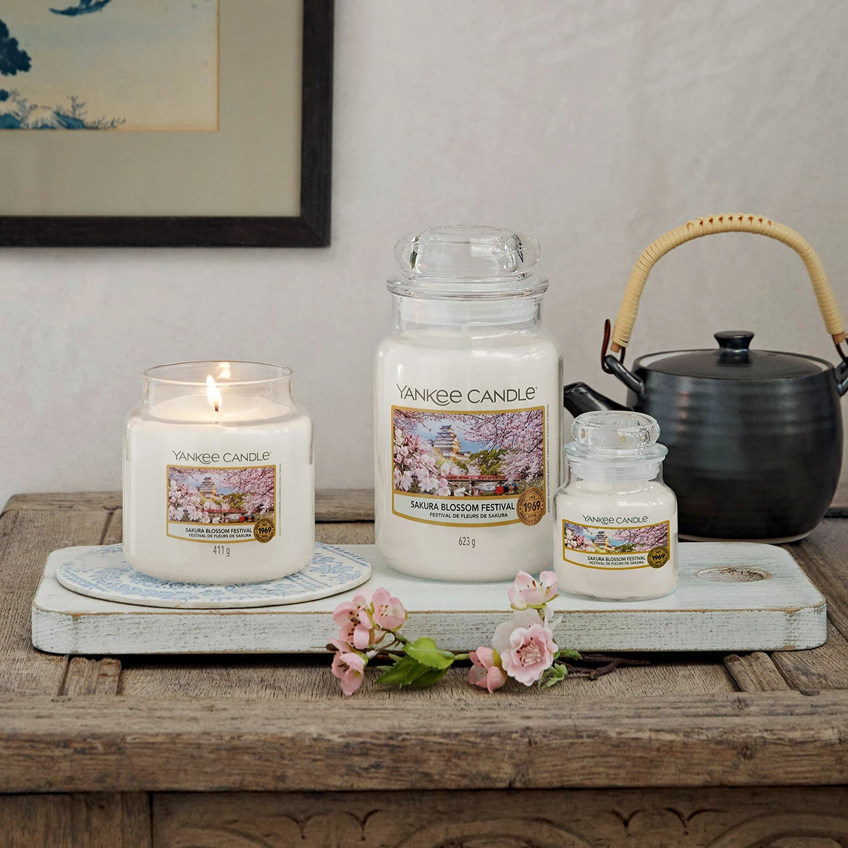 Yankee Candle Sakura Blossom Festival Medium Jar Candle 3 Yankee Candle Sakura Blossom Festival Medium Jar Candle - Image 3