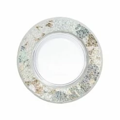 Yankee Candle Boxed Gold & Pearl Crackle Large Shade & Tray -gifts shop yankeecandle 1521546 goldpearlcrackleshadeandmeltwarmer 04